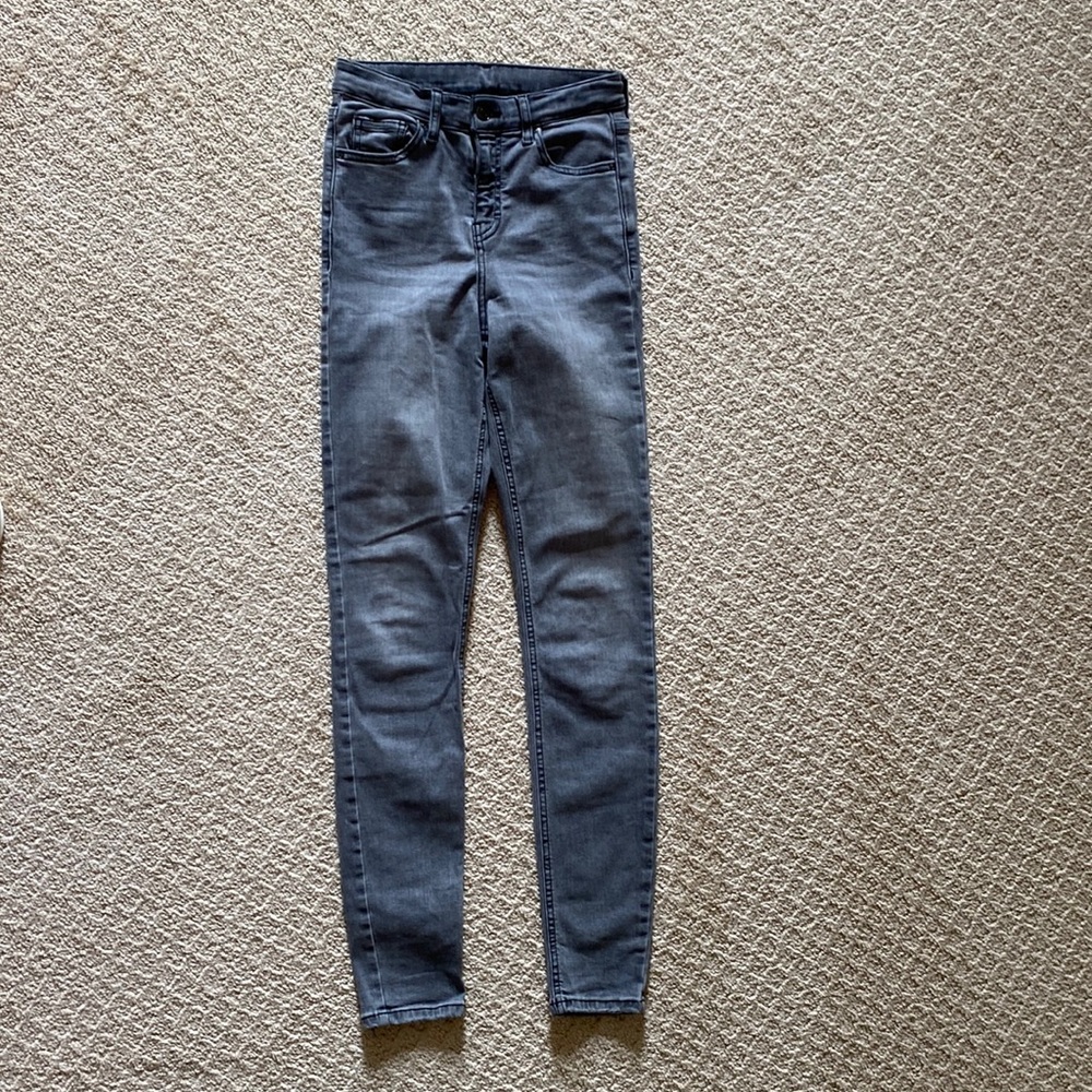 Top Shop Jamie Moto grey jeans Size 25